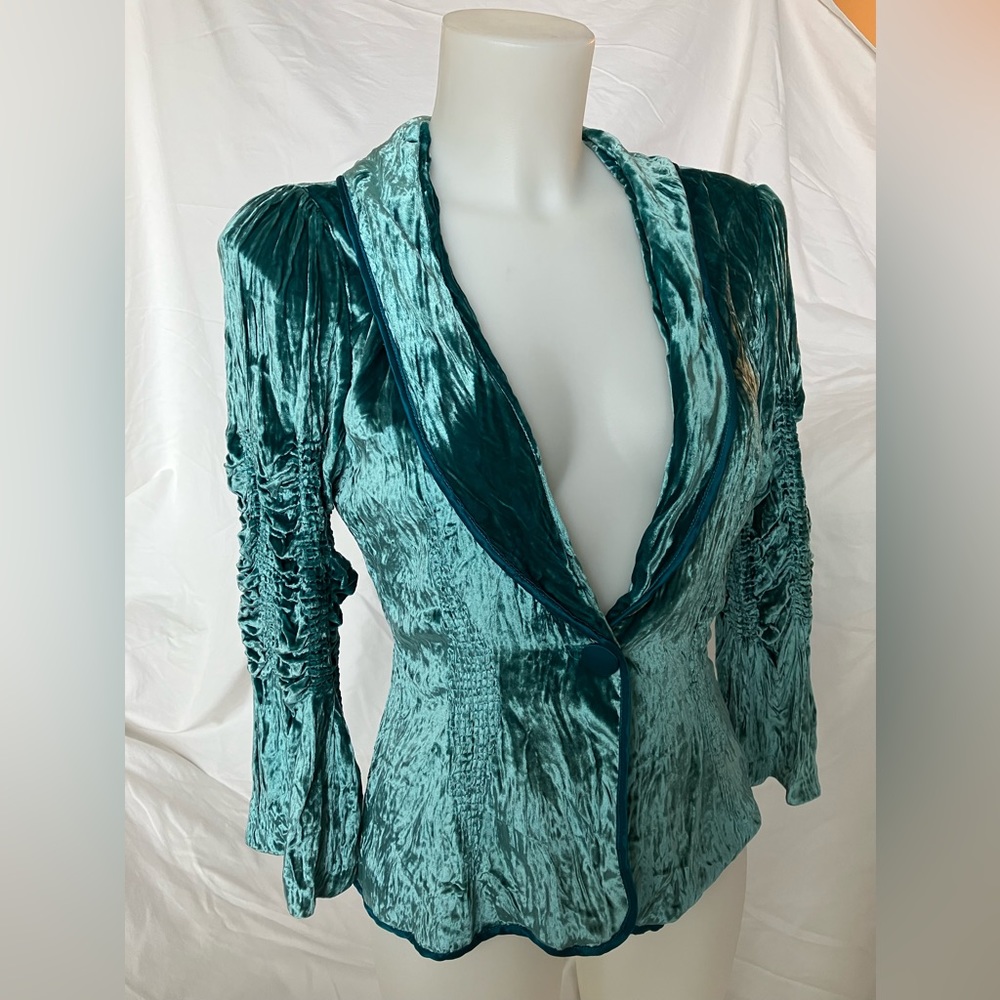 Vintage crushed velvet jaket!